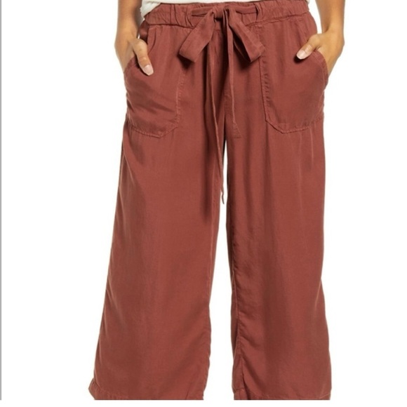 CASLON Tensel Wide Leg Crop Pants Medium Petite - Picture 1 of 7